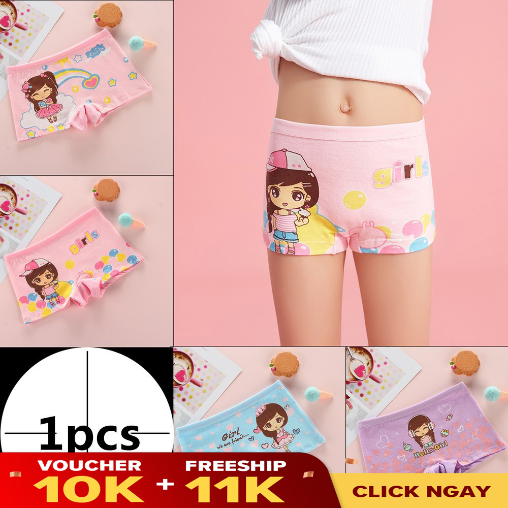 Quần Chip Đùi Cotton Họa Tiết Cô Bé Công Chúa Elsa Nhiều Màu Sắc Cho Bé Gái 2-12 Tuổi- YOOSOO MALL