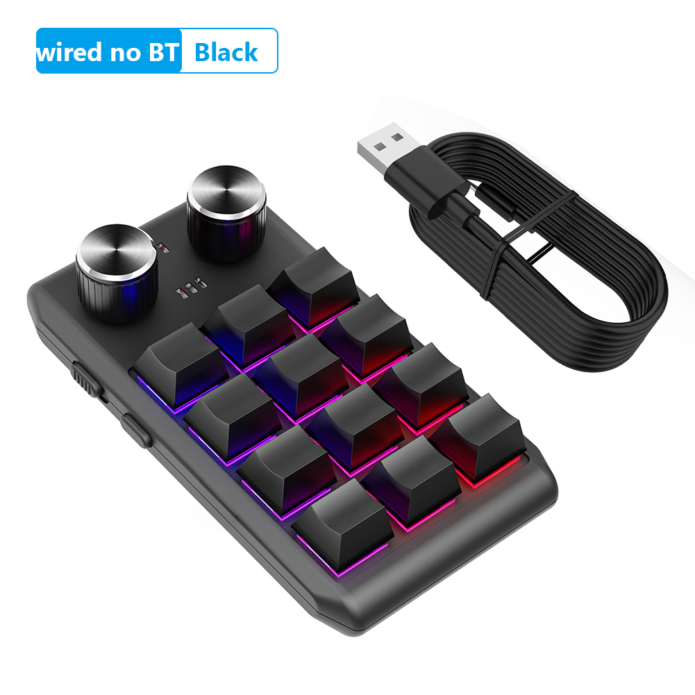 Lập trình vĩ mô tùy chỉnh núm bàn phím kép Type-C Macro chơi game Photoshop Hotswap Bàn phím siêu mỏng cơ khí Hotswap macropad **