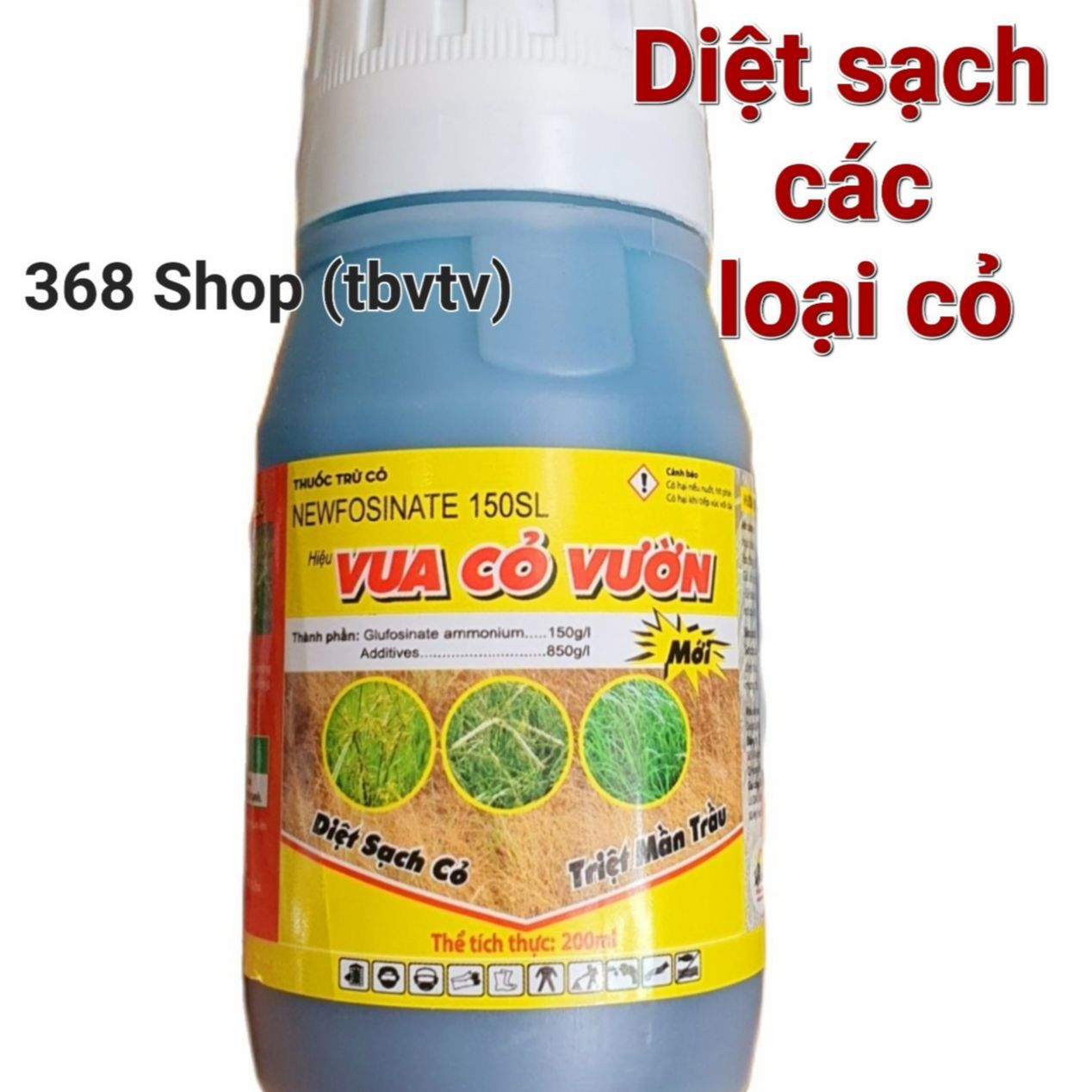 💎 Diệt CỎ MẦN TRẦU (200ml) Thuốc trừ cỏ Newfosinate 150SL.💖 VUA CỎ VƯỜN