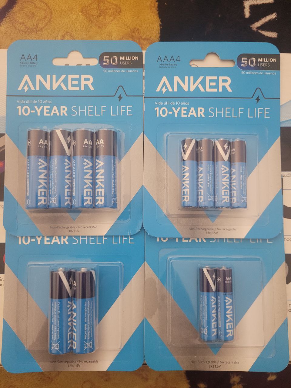 Pin kiềm aaa - aa anker alkaline