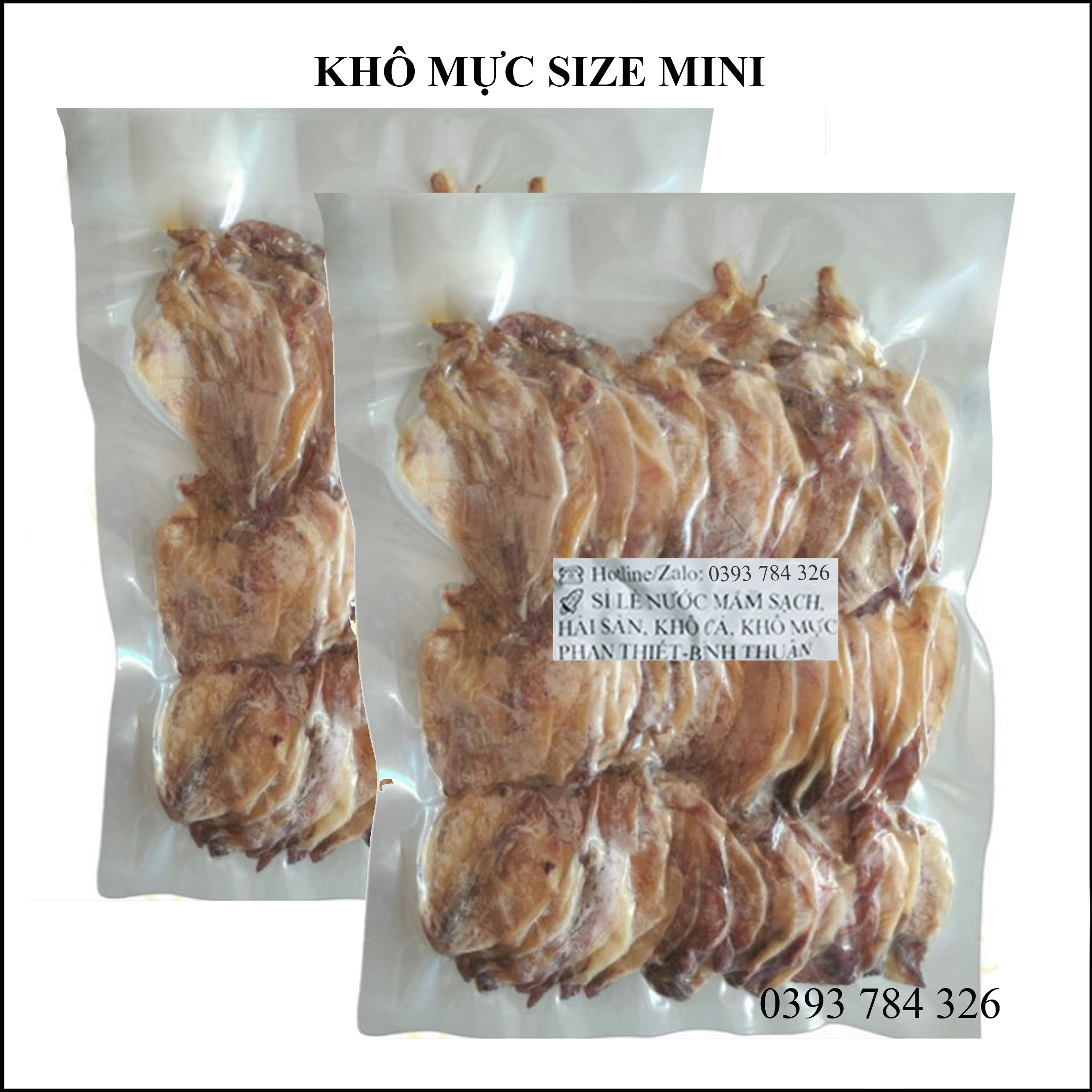 1kg mực khô mini size 120 con/kg hút chân không