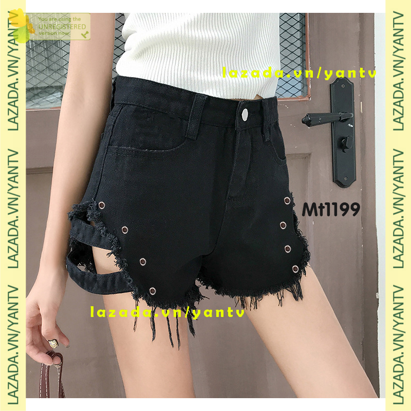 Quần Sooc Nữ Phối Khuy Mt1199 Aoquangiasi siêu xinh