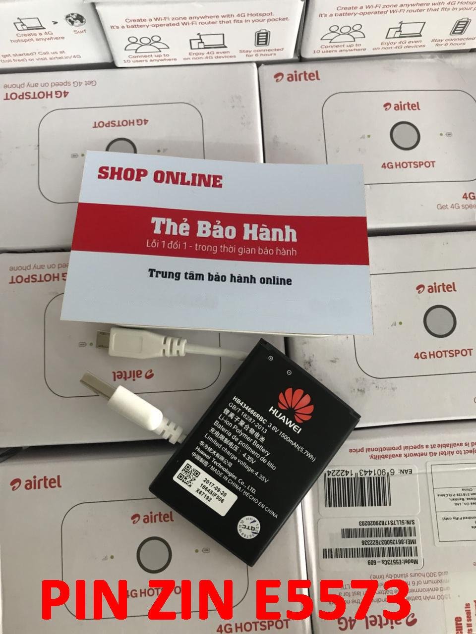 Pin zin thay thế cho cục phát wifi di động 3G/4G HUAWEI E5573