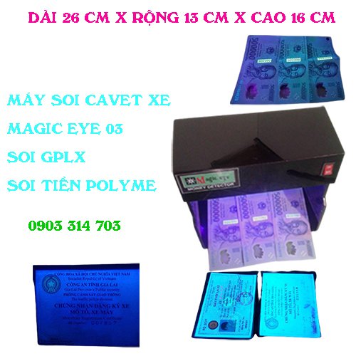 Máy soi cavet xe Magic eye 03 - Chuyên dùng cho tiệm cầm đồ , ngân hàng , vay tài chính