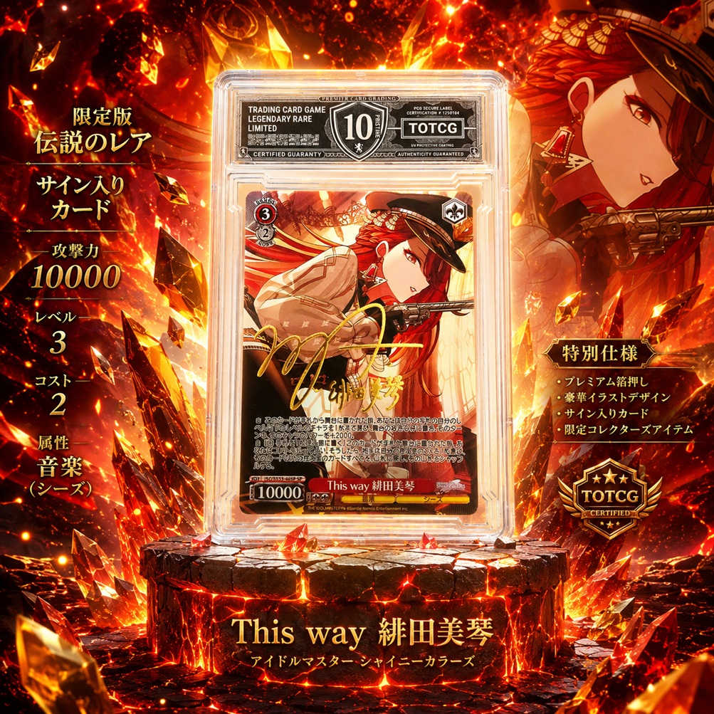Thẻ GRADING Signed This way Hida Mikoto ISC SE53 46SP THE IDOLMASTER SHINY Gem Mint 10 slab LIMITED 2119 nf10 10 psa