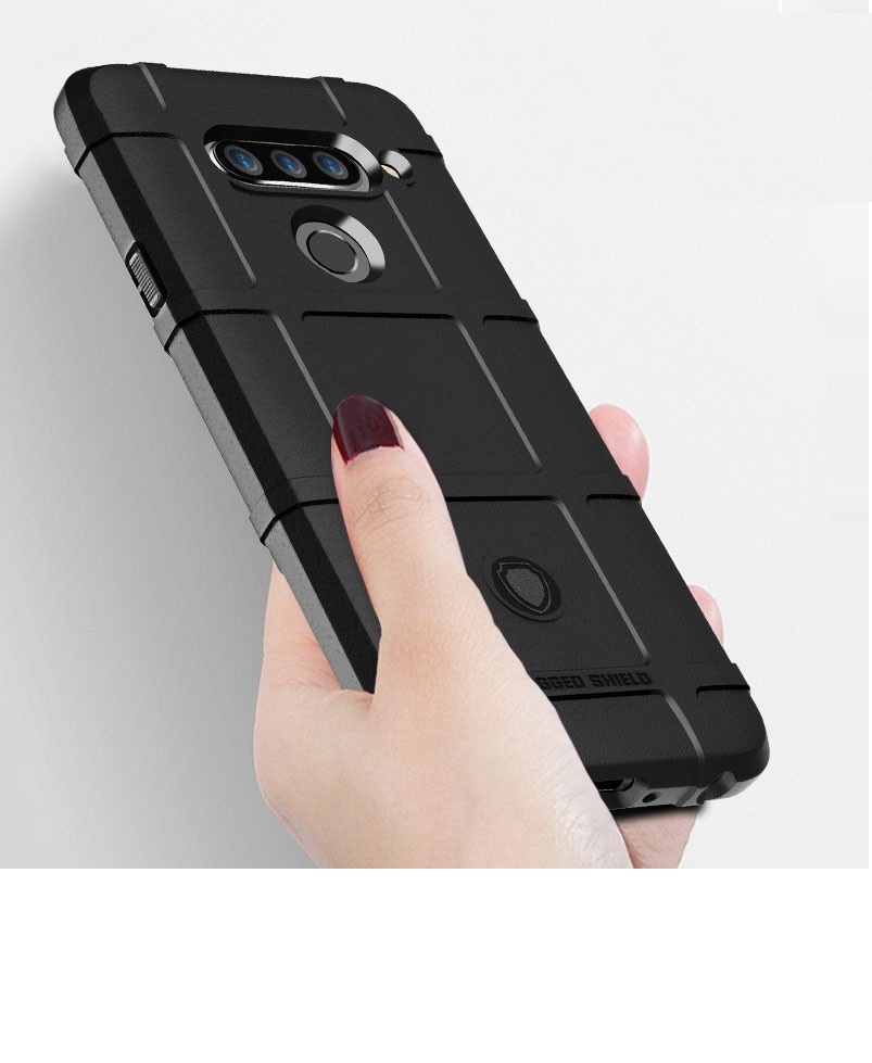 Ốp điện thoại silicon mềm chống sốc chống rơi hiệu Rugged Shield cho LG V40 / LG V50