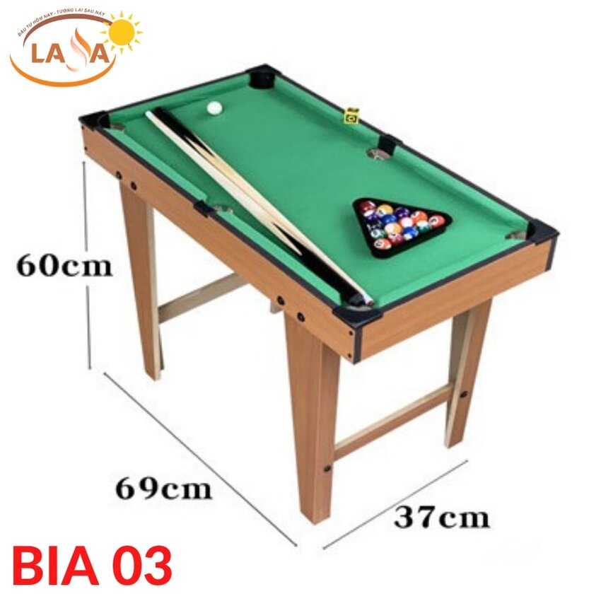 Bàn bida, bi a mini LASA tặng kèm quà 75K, bảo hành 6 tháng, kích thước 69x37cm, nỉ cao cấp, bàn được làm từ gỗ,