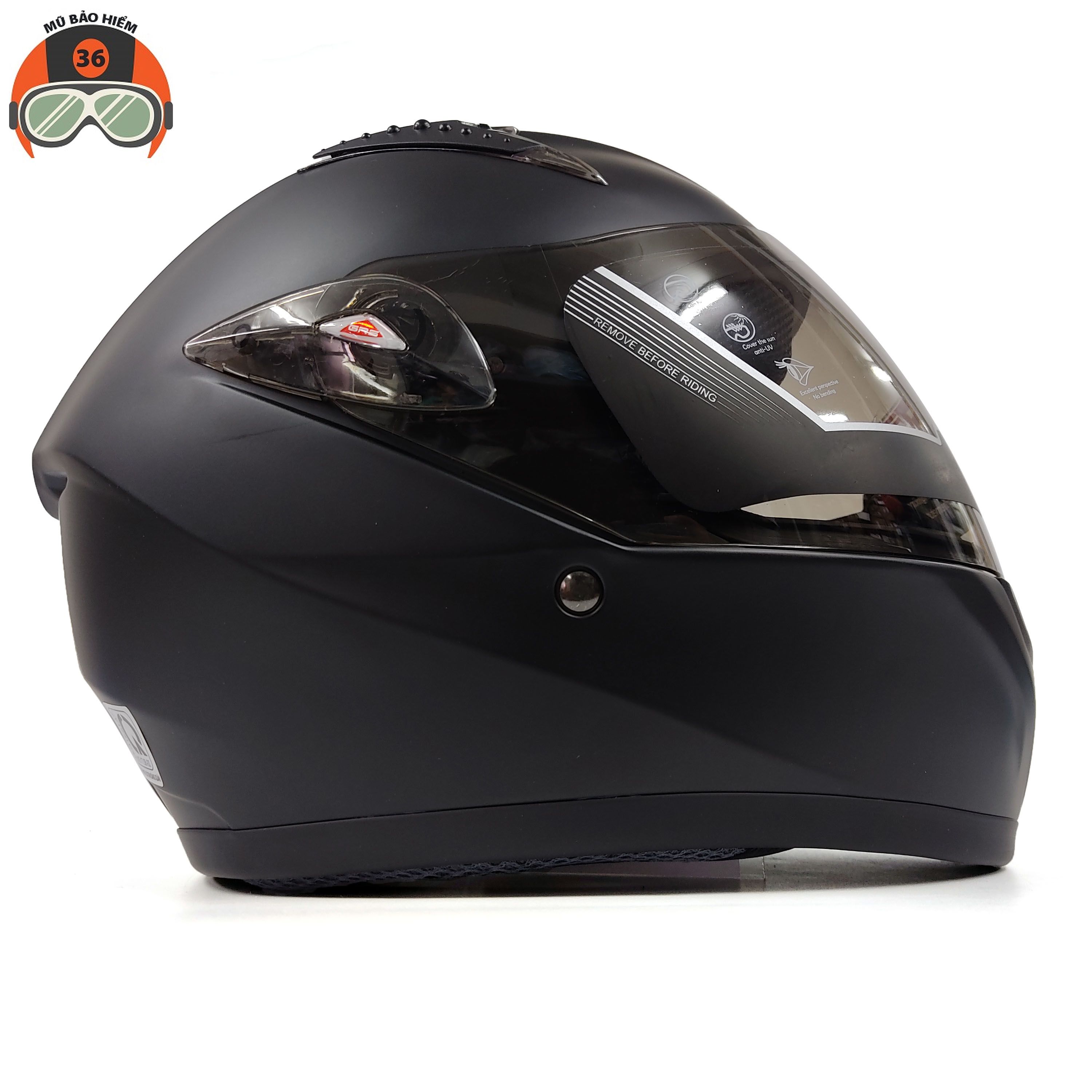 Mũ bảo hiểm fullface trùm đầu GRS A801K  - hàng chính hãng
