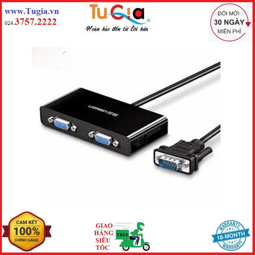 Dây cáp chia ra 2 cổng vga ugreen 40254 - hàng chính hãng