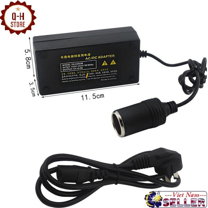 [Hàng xịn - 5000ma) Đầu Chuyển Nguồn Điện 220v Sang 12v, Đầu Chuyển Nguồn Trên Ô Tô Dùng Tại Nhà Cao cấp. Chất lượng, an toàn, giá hợp lý - Giảm sốc đến 50% chỉ trong Hôm Nay!
