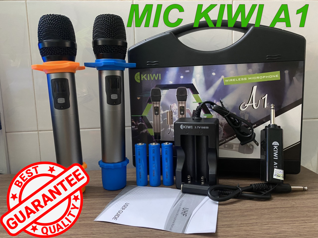 Micro karaoke không dây Kiwi A1 băng tần UHF