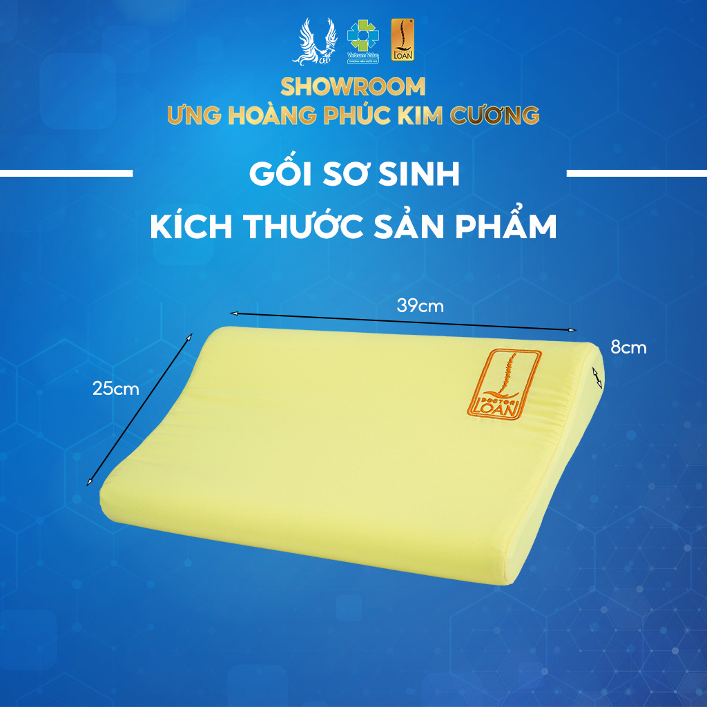 Gối sơ sinh cho bé từ 0 - 3 tuổi