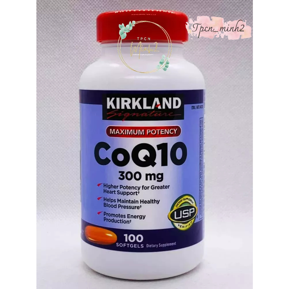 Viên uống hỗ trợ tim mạch CoQ10 300mg Kirkland 100 viên