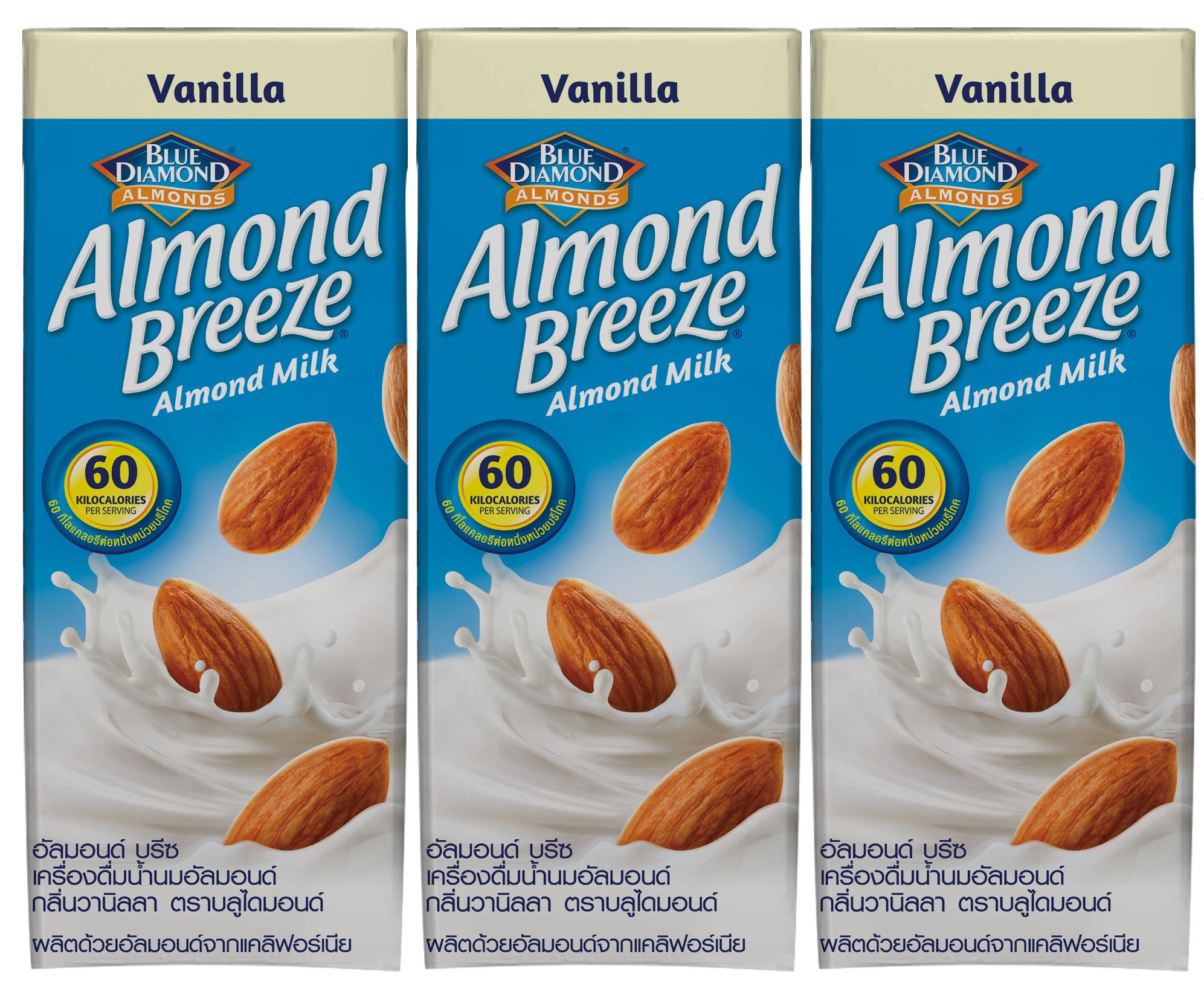 Sữa hạt hạnh nhân ALMOND BREEZE VANILLA 180ml (Lốc 3 sản phẩm)