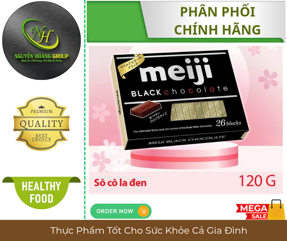 MEIJI - Kẹo Black ( Đen) Chocolate 120gr