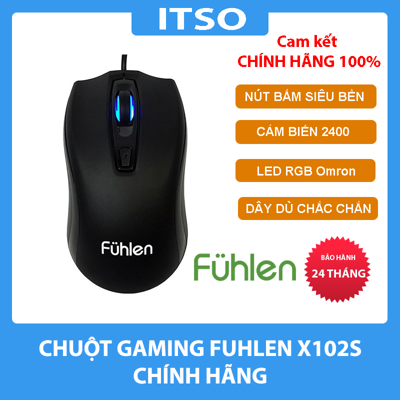 Chuột máy tính fuhlen x102s rgb chính hãng