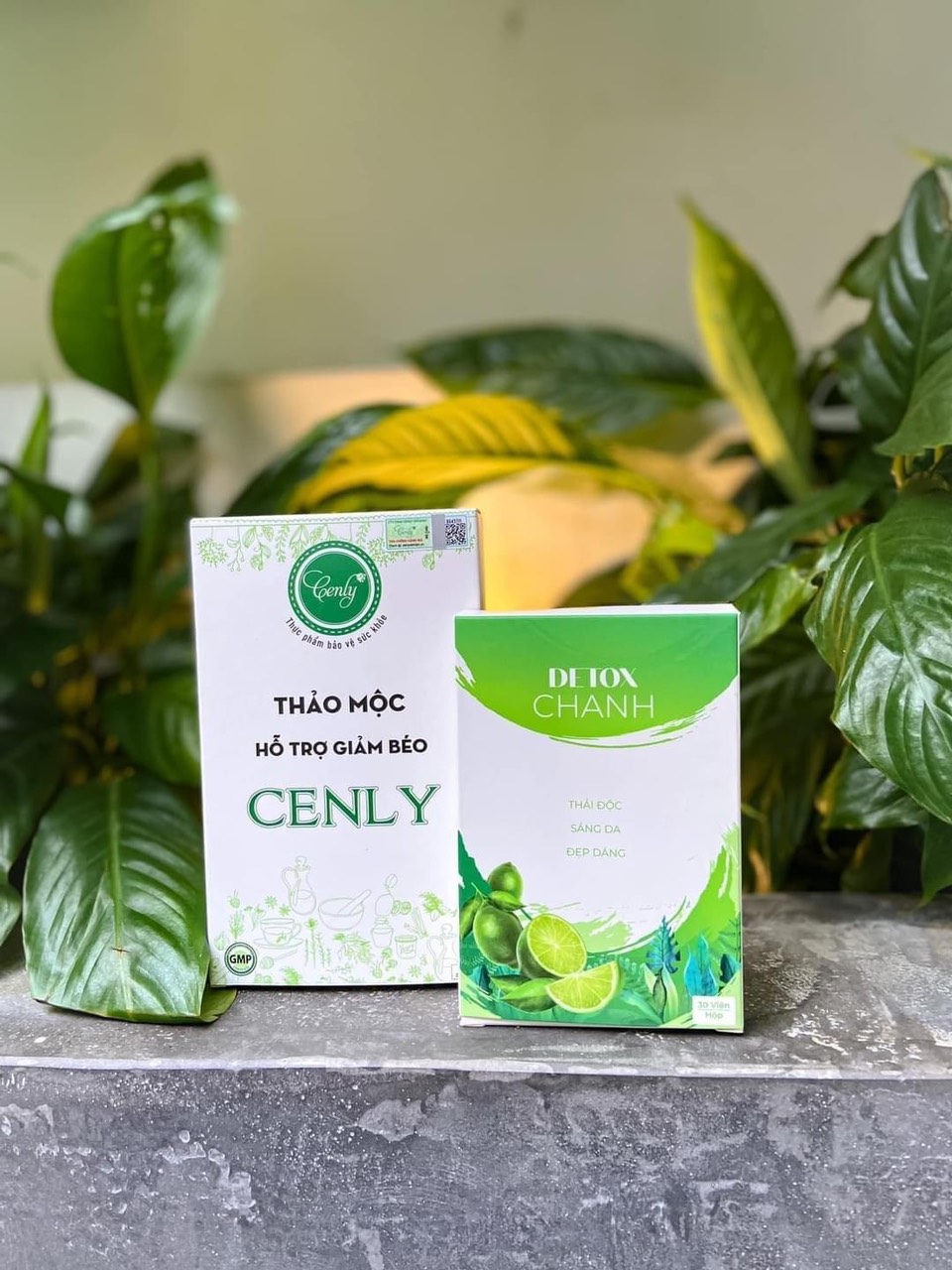 [MẪU MỚI] Thảo mộc giảm cân  giảm béo CENLY  trắng 30 viên tặng kèm Detox -CHANH cam kết chính hãng