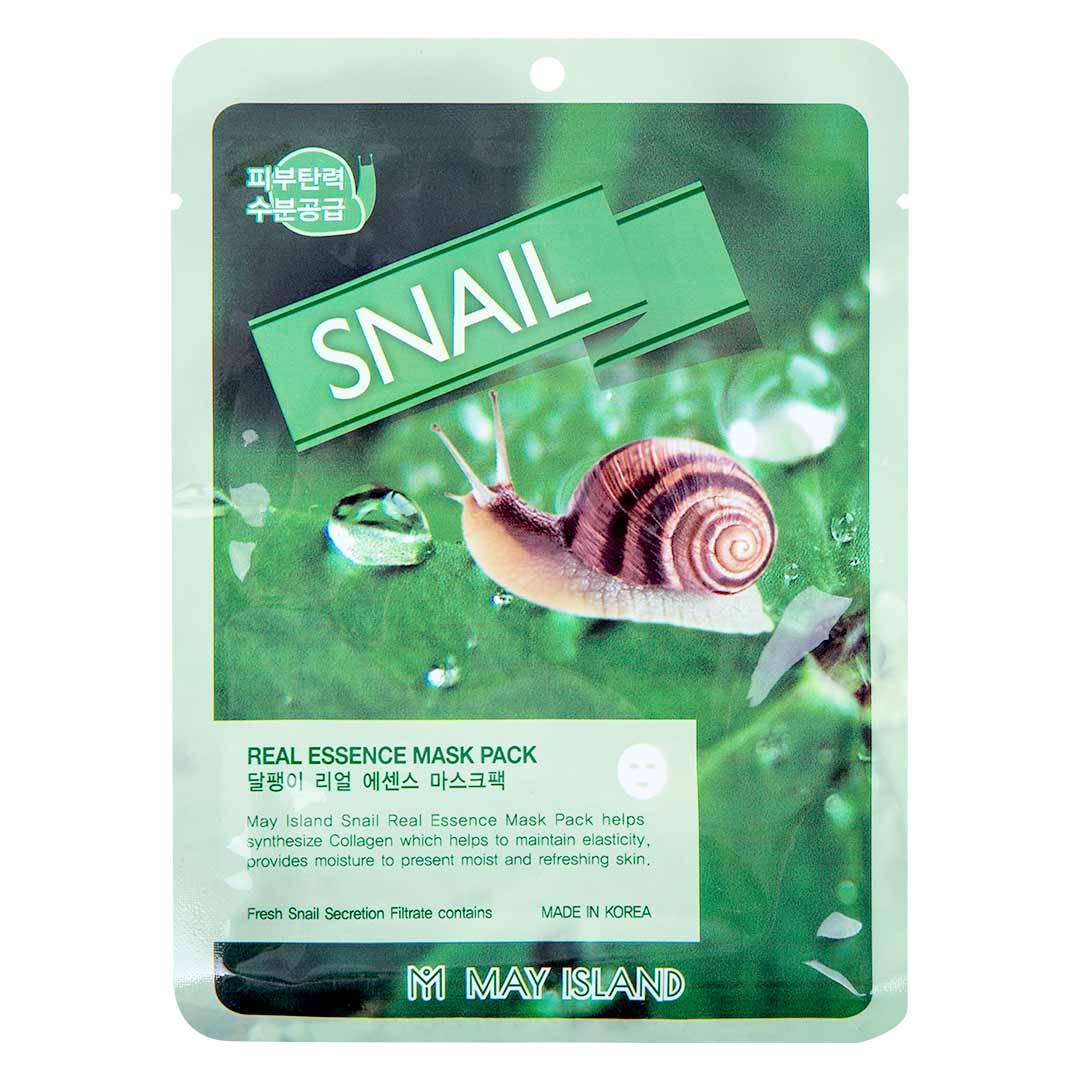 Mặt nạ dưỡng chất ốc sên May Island Snail Real Essence Mask Pack 25ml
