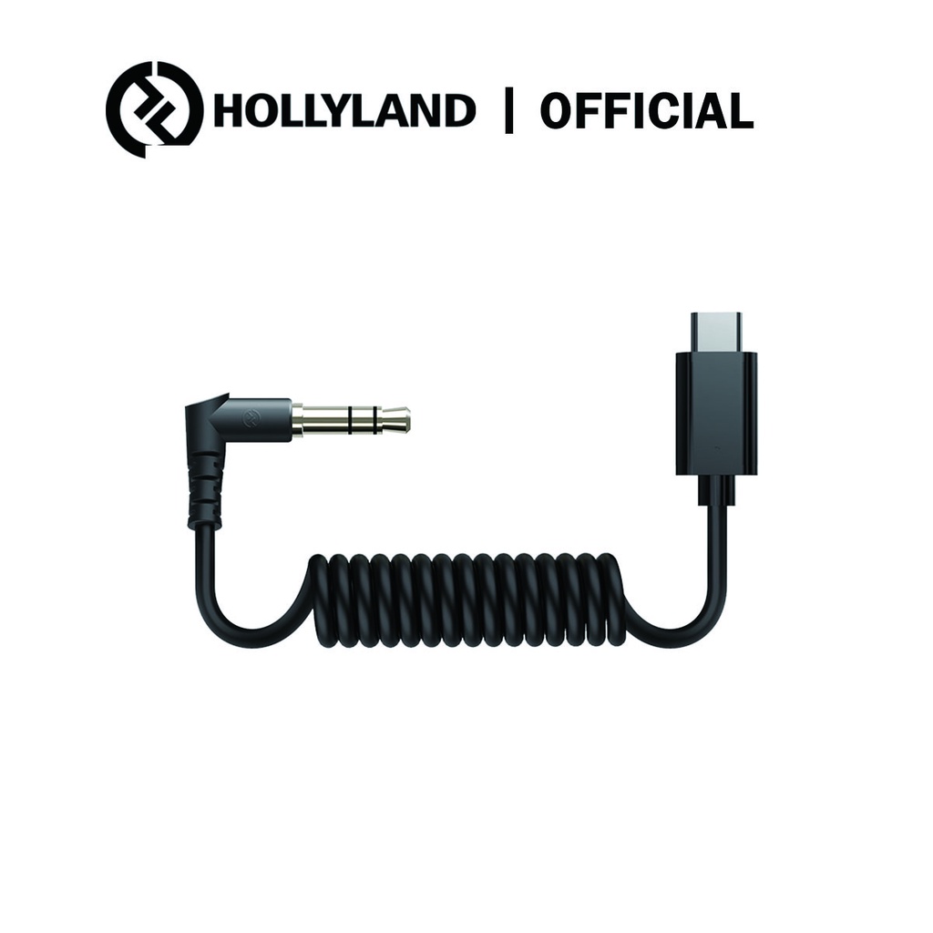 Hollyland Official 3.5mm TRS Male to USB Type C DSP Headphone Jack Audio Adapter Cable for Hollyland Lark M1/150 Microphone, Compatible with Android Phone
