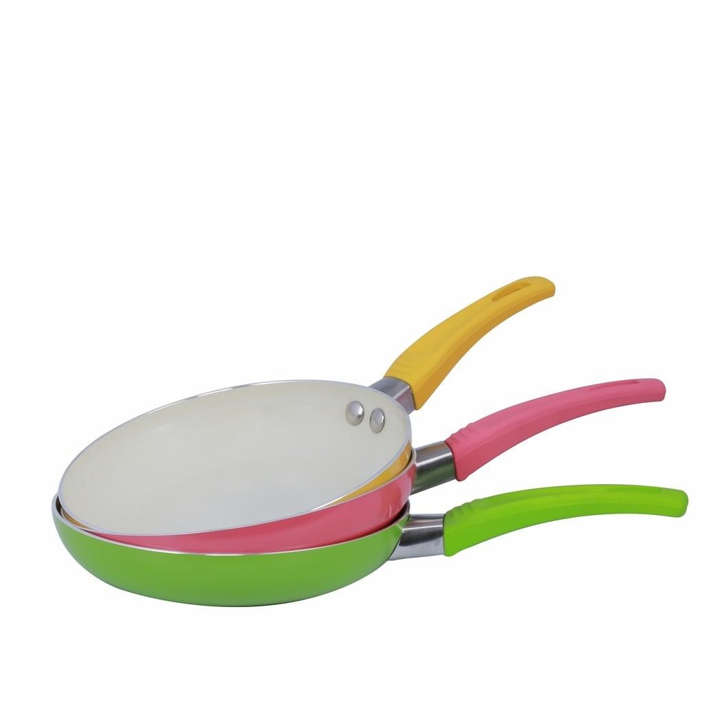 Chảo chống dính Ceramic COMET - CH11-16 size nhỏ 16cm, dùng cho mọi loại bếp, không dùng bếp từ - Hàng chính hãng