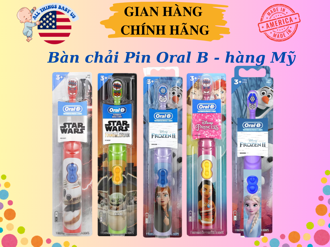 Bàn chải pin Colgate cho bé chính hãng của Mỹ