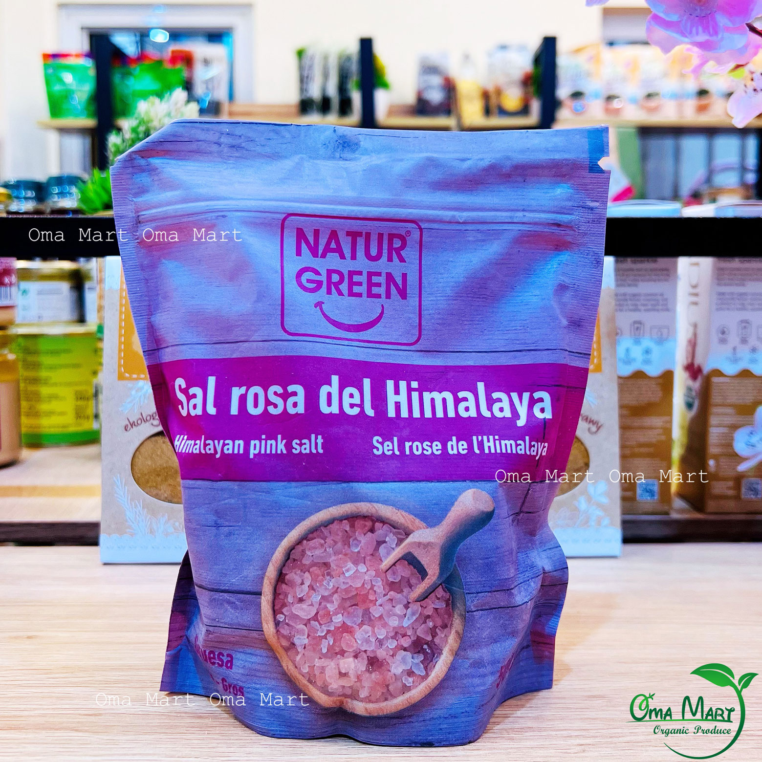 Muối Hồng Hymalaya Naturgreen Dạng Hạt 500g