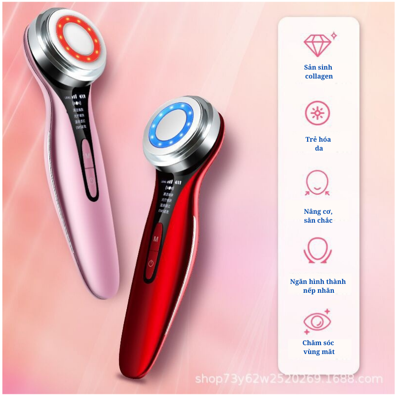 Máy massage mặt 3 in 1, đẩy tinh chất dưỡng da, nâng cơ săc chắc, làm sạch sâu lỗ chân lông - Homie Store