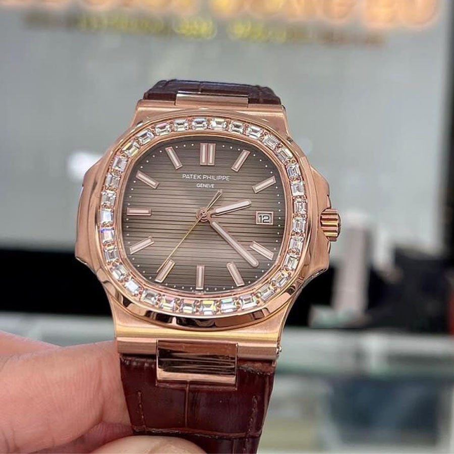 Đồng hồ nam patek philippe , đính đá siêu đẹp chống nước , đồng hồ nam chính hãng , đồng hồ nữ đẹp , full box bh 1 năm