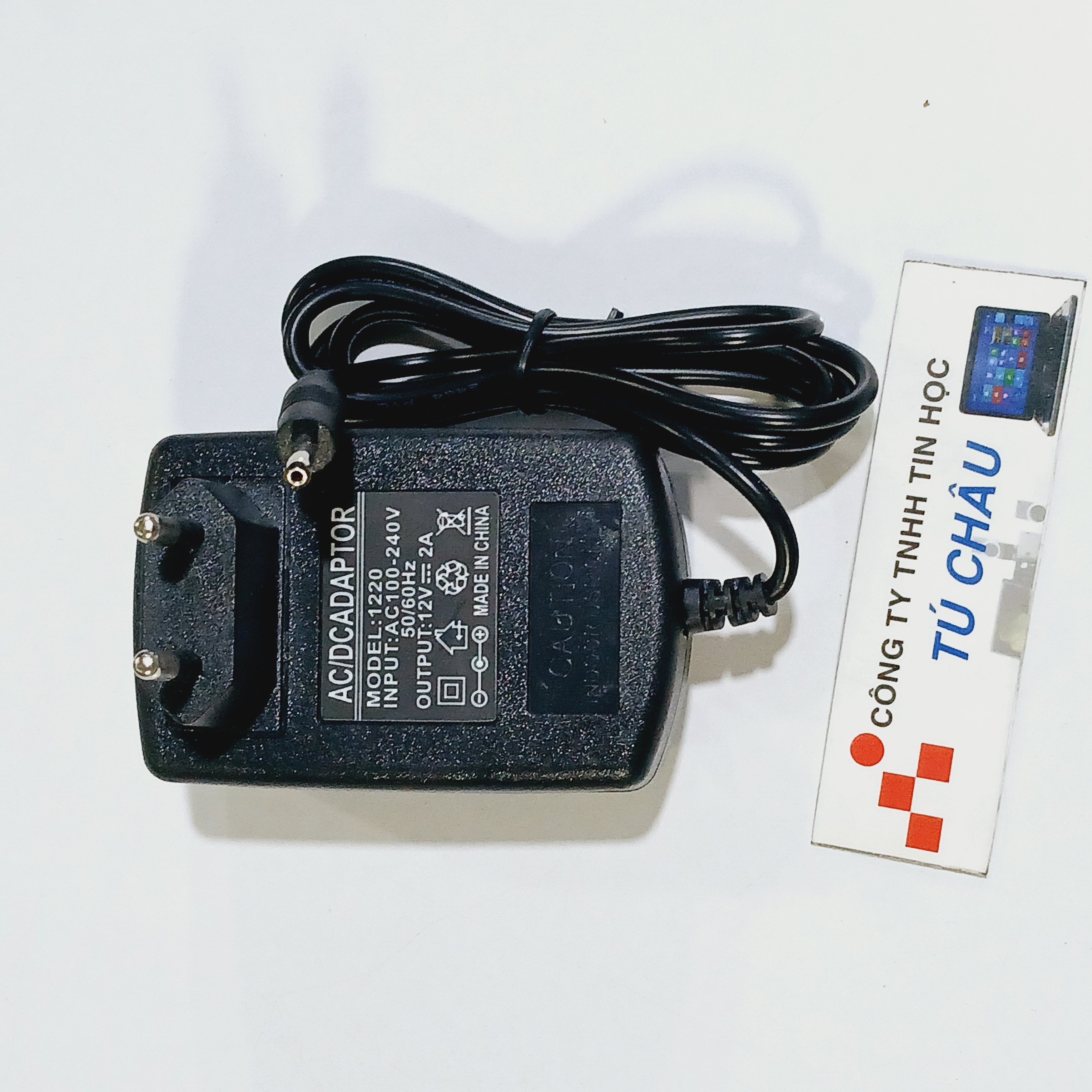 Adapter dc 12v - 2a / đầu cắm 3.5mm x 1.35mm