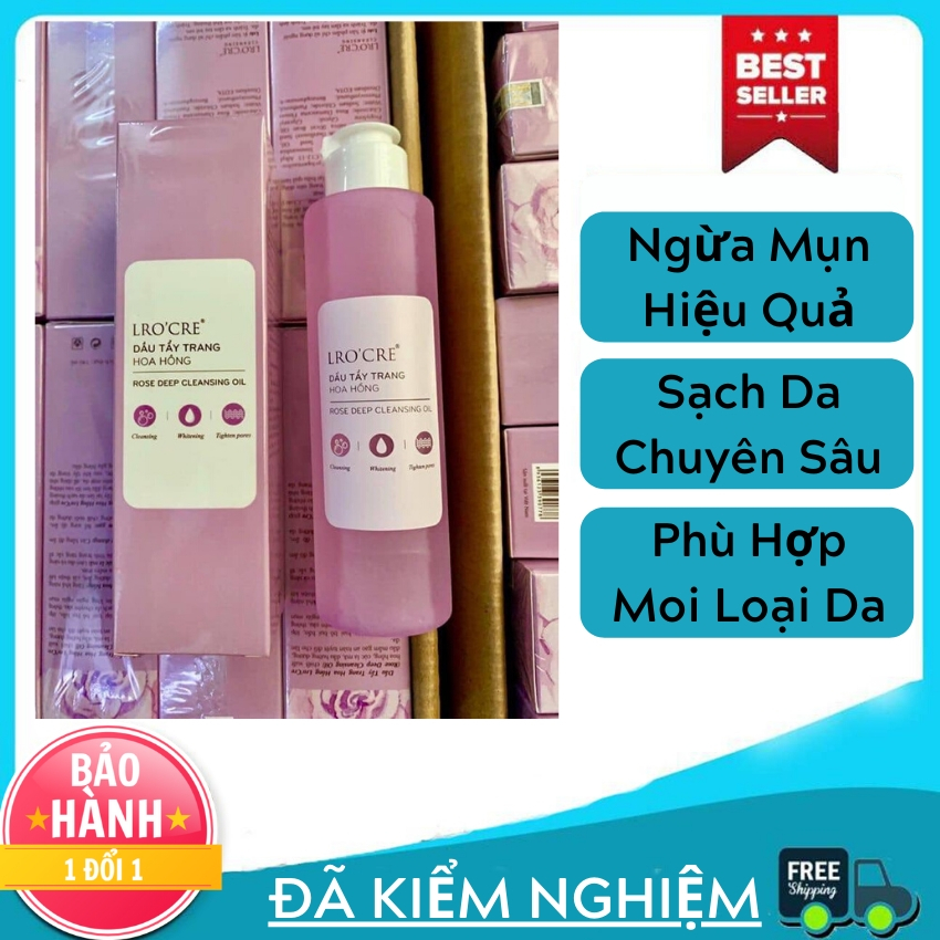 Nước tẩy trang hoa hồng LRO'CRE sạch da ngừa mụn 140ml