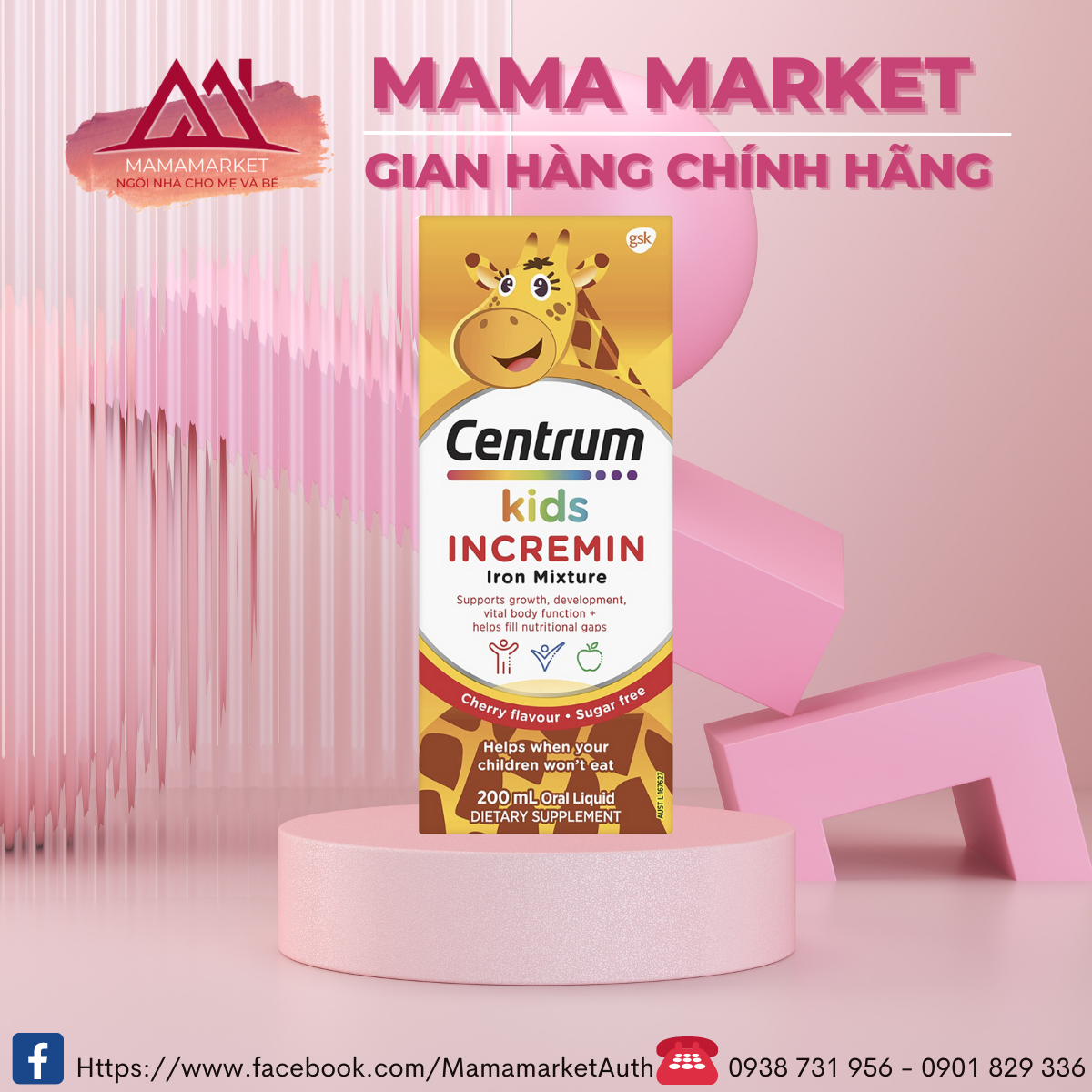 Siro centrum kid dành cho trẻ biếng ăn loại 200ml [ Mẫu Mới - Date 10/2024 ]