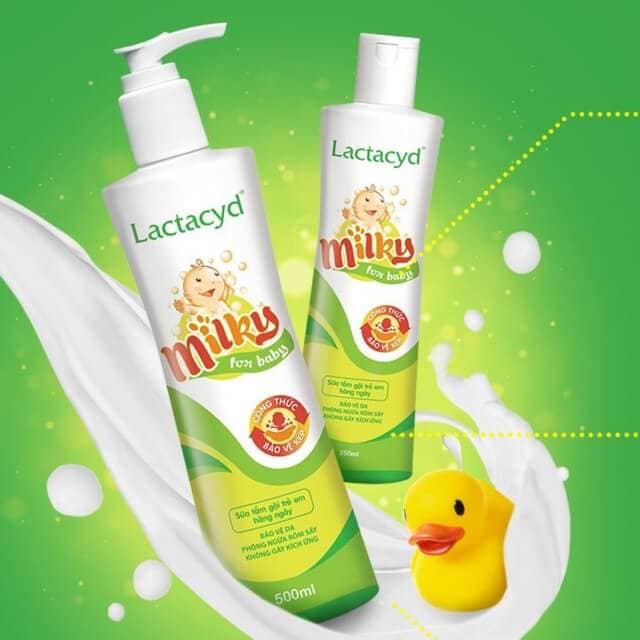 Sữa tắm gội trẻ em lactacyd 250ml