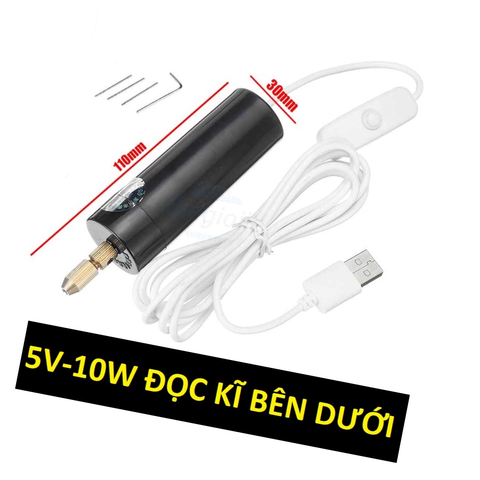 Máy khoan điện tử mini cầm tay dùng nguồn usb