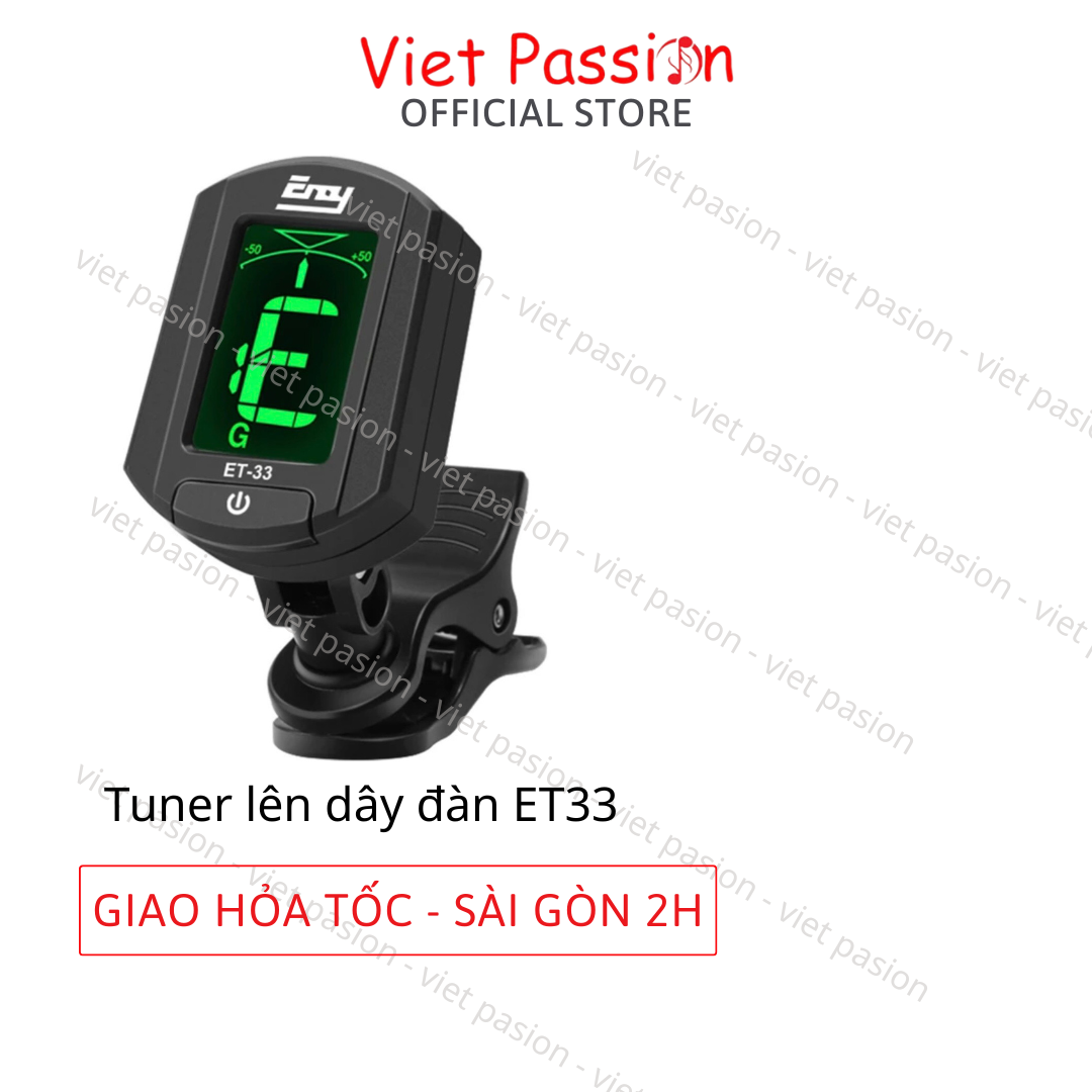 Máy lên dây đàn guitar ukulele violin Tuner ET-33 guitar ukulele violin chất lượng Viet Passion HCM