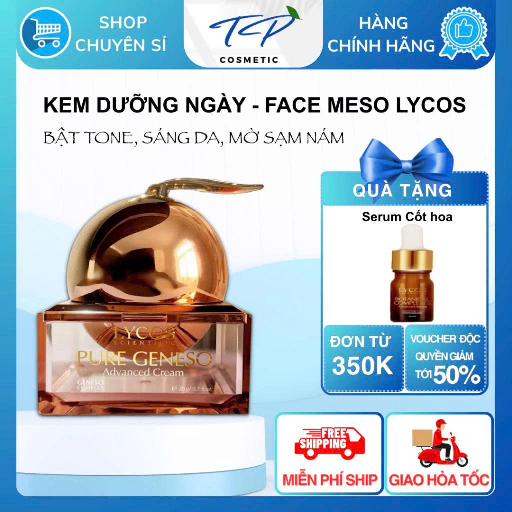 [Buy 1 Get 2] Pure Geneso Advanced Cream Lycos Stem Cell Meso Face Cream: Brightens and Smoothes, Enhances Tone, Fades Dark Spots, Restores Aging Skin, Lifts Muscles, Effectively Reduces Wrinkles