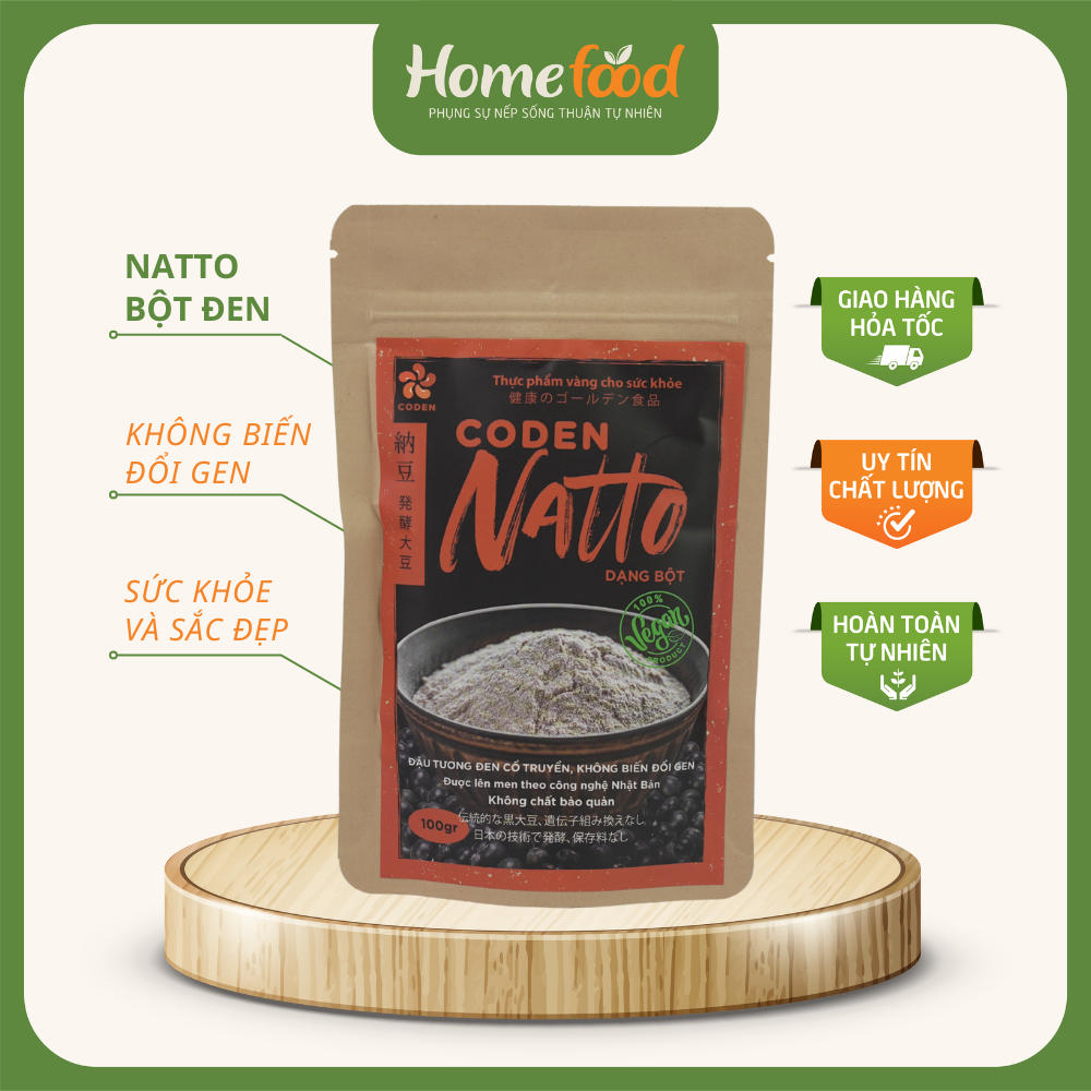 Natto đen dạng bột túi 100g/Natto coden