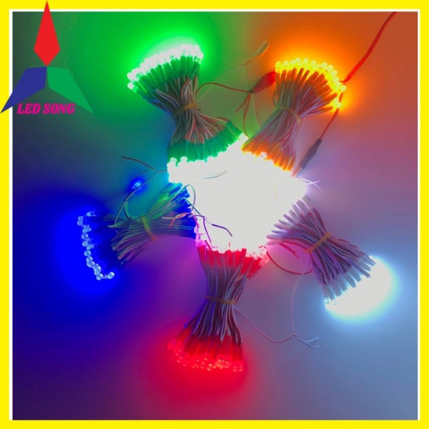 Led Ruồi 12v Liền Dây 100 Bóng 5mm Loại Tốt 0.2w