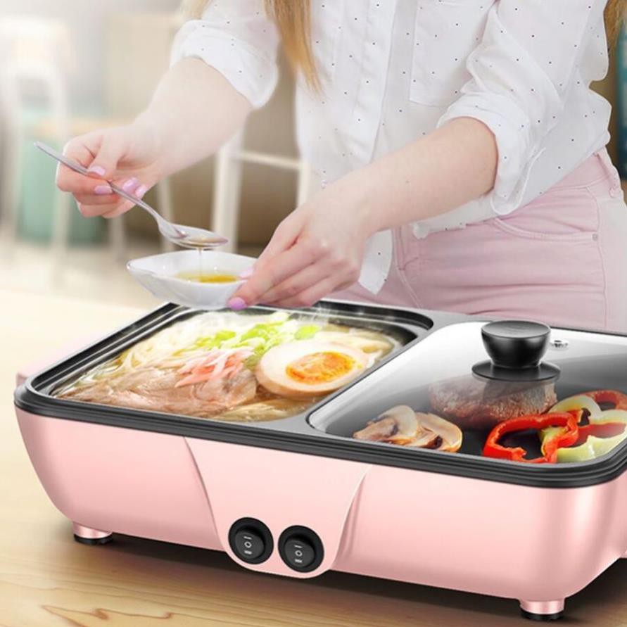 [HCM]NỒI LẨU NƯỚNG ĐA NĂNG 2 IN 1 8662-S MINIBẾP NƯỚNG ĐIỆN ĐA NĂNG 2 TRONG 1tích hợp 2 chức năng trong một sản phẩm vừa nướng vừa có thể nấu cháo nấu lẩu luộc…