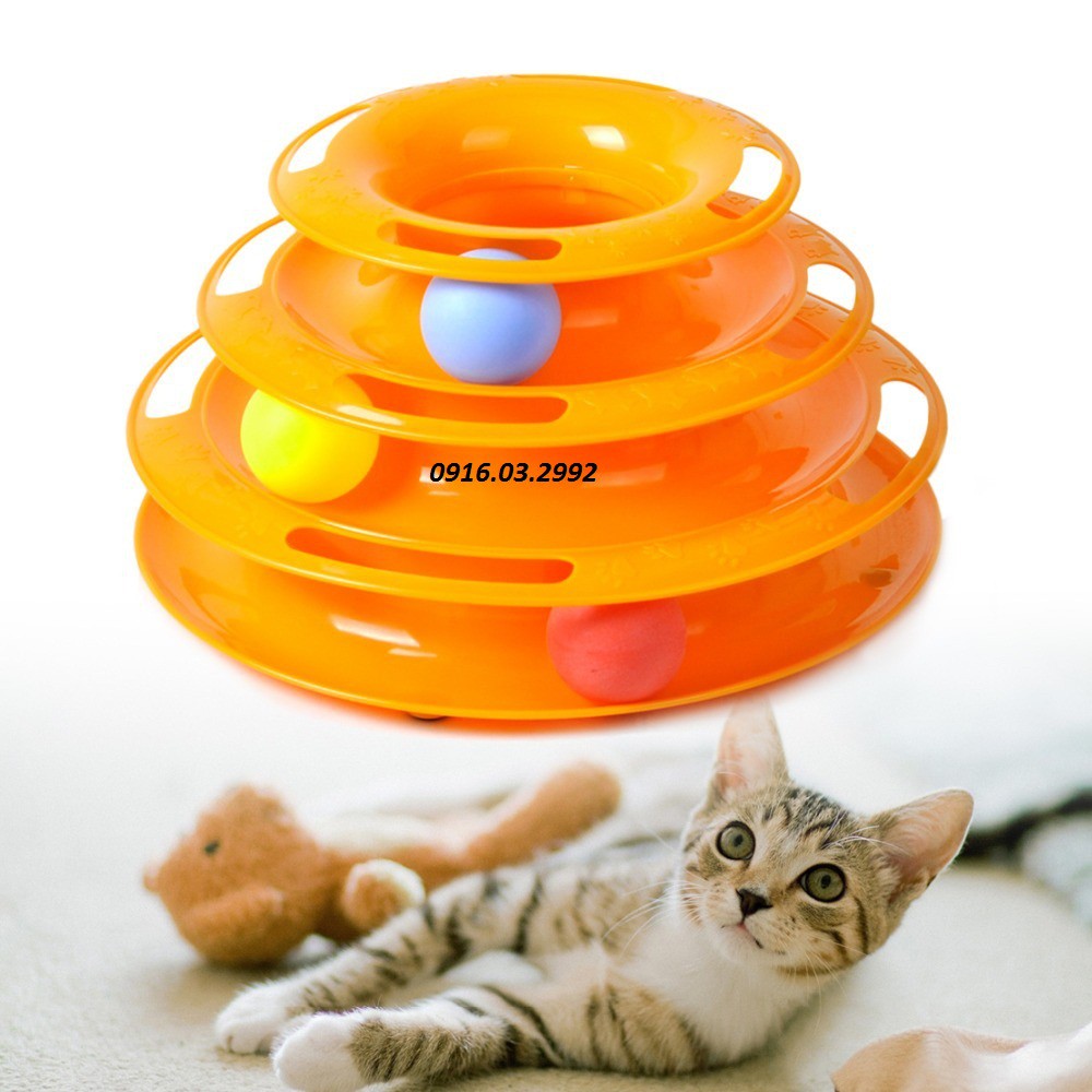 Đồ Chơi Cho Mèo - Đồ Chơi 3 Tầng