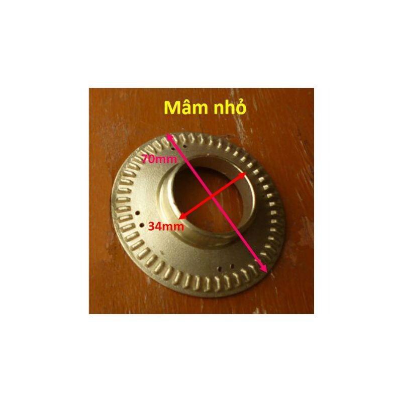 SEN CHIA LỬA XOẮN ĐA NĂNG RINNAI - ĐẦU ĐỐT XOẮN (BÊN NHỎ) BẾP GAS RINNAI ỐNG INOX.(RV365, RV375, RV377, RV 7 DOUBLE)