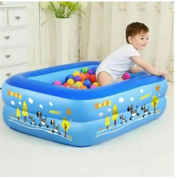 Bể bơi chữ nhật 2 tầng dài 1.2m đế dày chống trượt, bể bơi 3 tầng 1.2m đế dày chống trượt