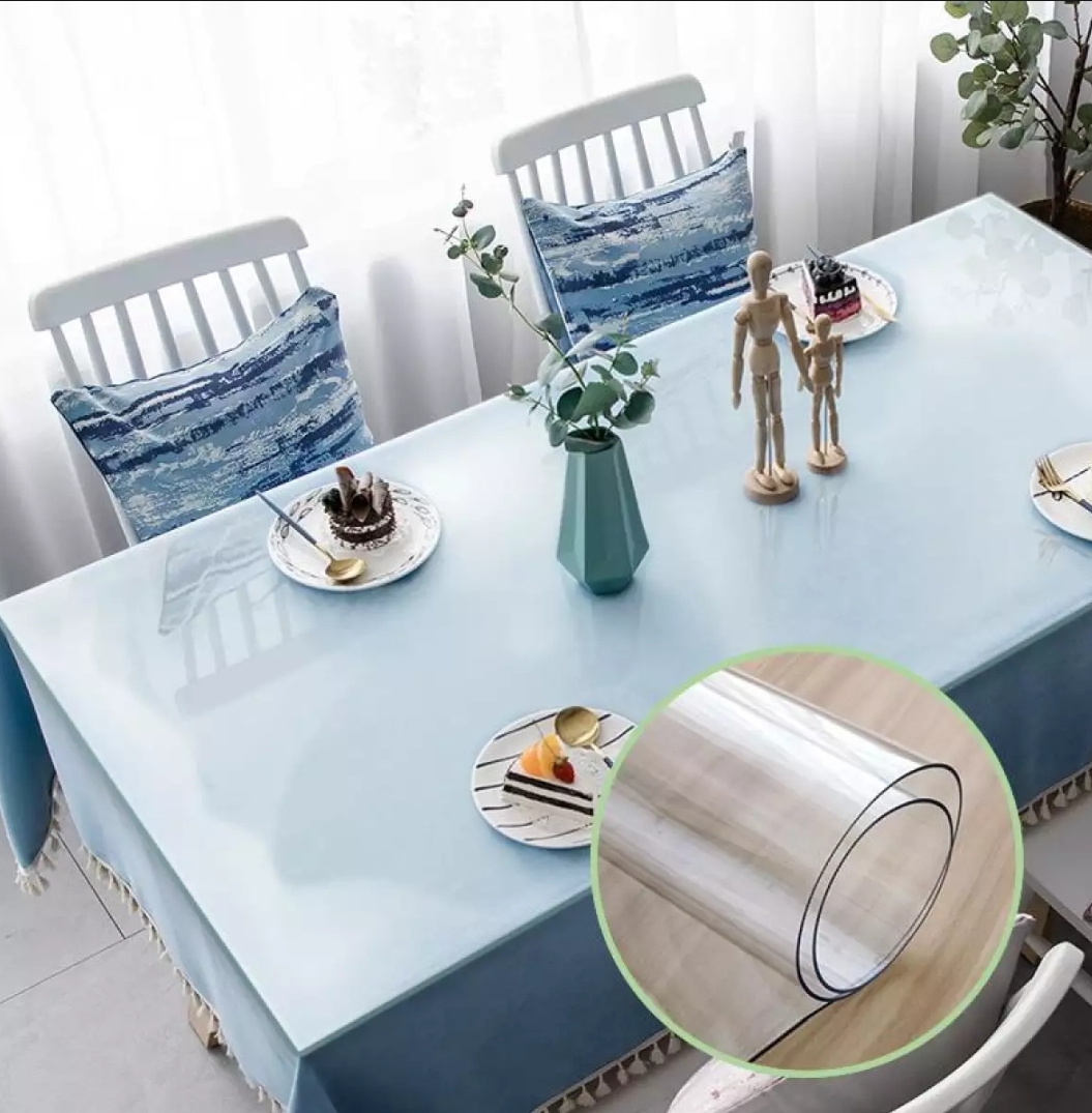 [HCM][1 TẤM - KÍCH THƯỚC 120cm*80cm*1.5mm]KÍNH TRẢI BÀN NHỰA PVC MỀM TRONG SUỐT CHỐNG THẤM FOOJO FU HABITAT