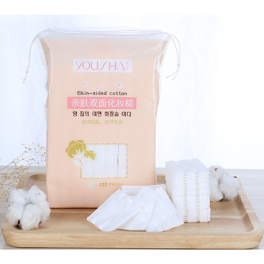 Combo 222 bông tẩy trang bông tây trang yousha hàn quốc bông tẩy trang yousha bông tẩy trang