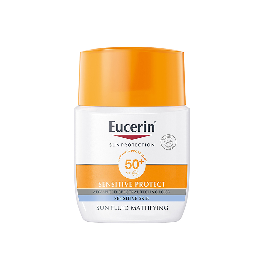 Kem chống năng spf 50+ dành cho mọi loại da eucerin sun fluid spf 50+ 50ml