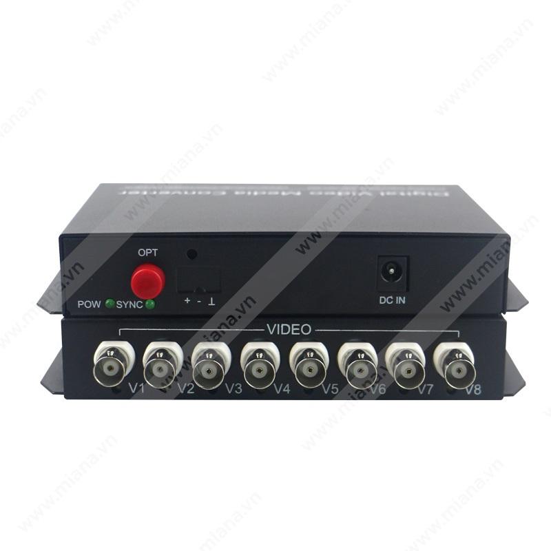 Bộ chuyển đổi video sang quang 8 kênh camera 20km gsh/8v-s