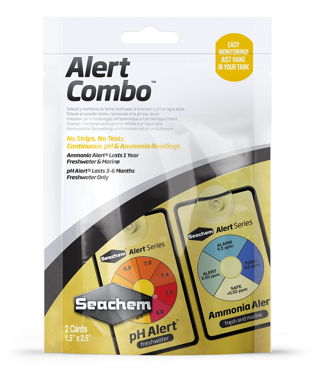 Seachem - alert combo™- cảm biến đo nh3 & ph