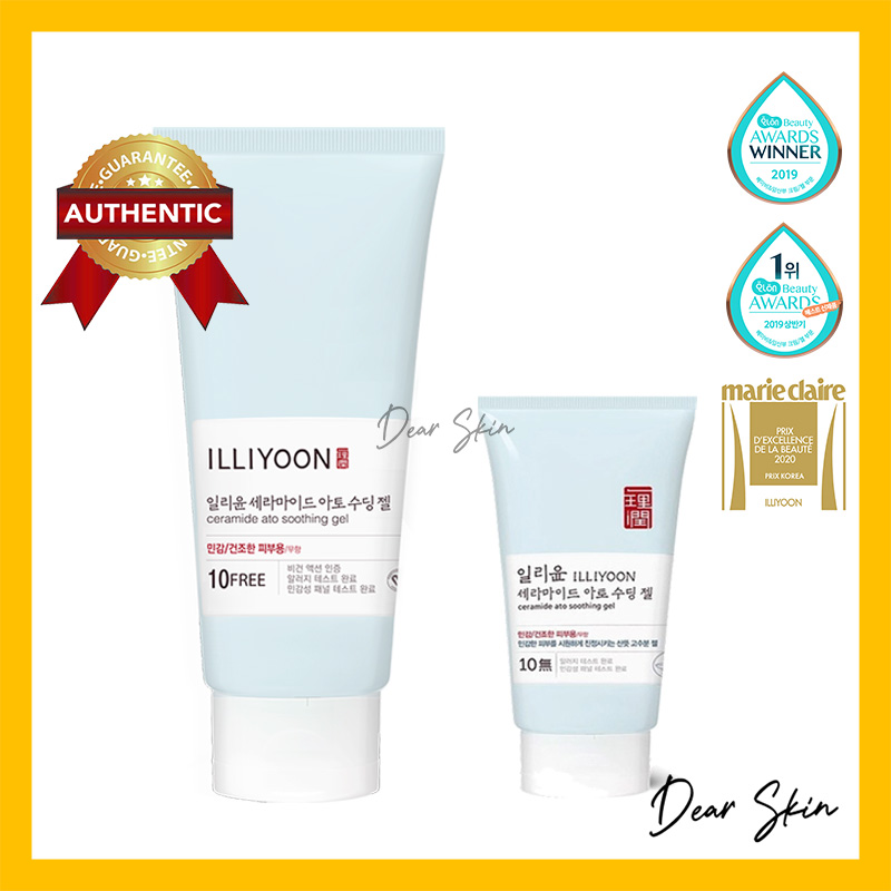 Gel dưỡng ẩm illiyoon ceramide ato soothing gell 30 ml - 175 ml - kem dưỡng ẩm cho mẹ và bé