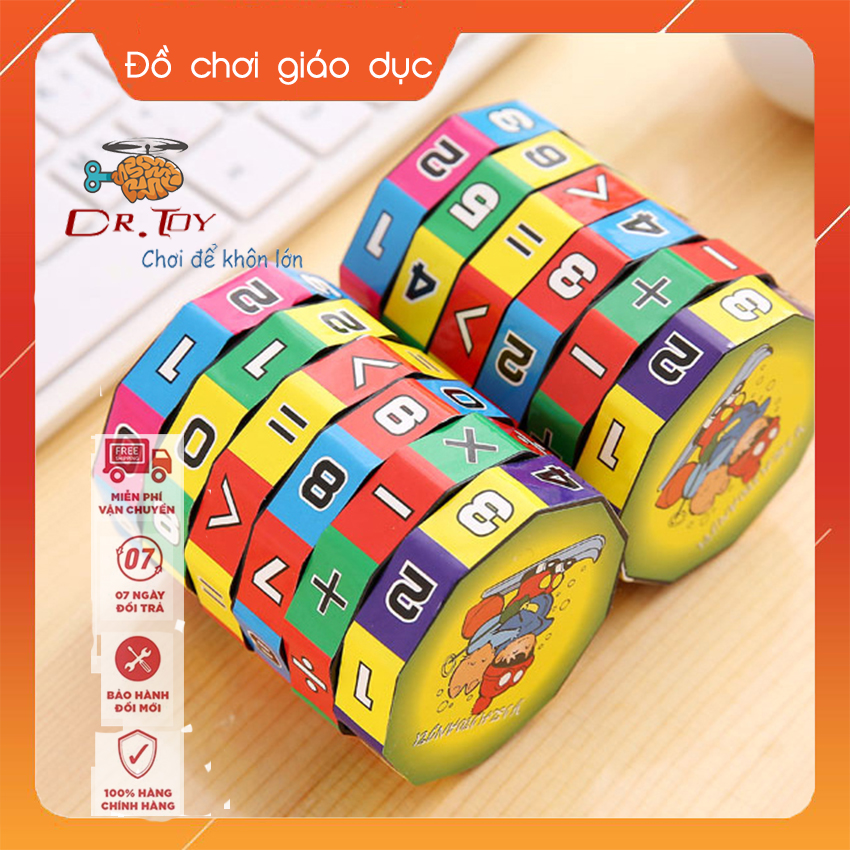 DrToy - Đồ chơi giáo dục, đồ chơi trẻ em Rubic toán học 6 tầng giúp bé học về các phép tính