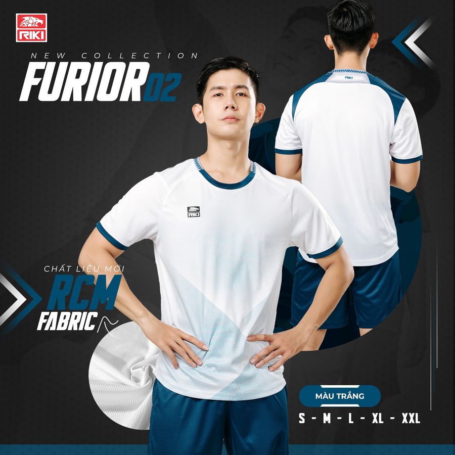 Bộ quần áo thể thao riki furio 02 không logo, bộ quần áo riki nhiều màu