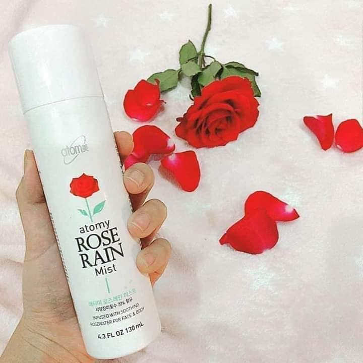 [HCM] Xịt khoáng tinh chất hoa hồng 20%- Atomy Rose Rain Mist 130 ml
